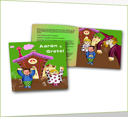 Cuento personalizado con tus fotos en cuento de Hansel y Gretel Cuento personalizado con tus fotos en cuento de Hansel y Gretel