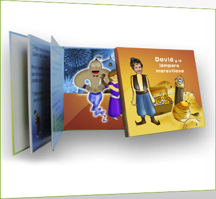 Cuento personalizado con tus fotos en cuento de David y la lampara maravillosa Cuento personalizado con tus fotos en cuento de David y la lampara maravillosa