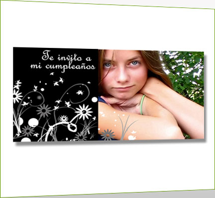 Tarjetas de felicitaciones, modelo Flores Tarjetas de felicitaciones, modelo Flores