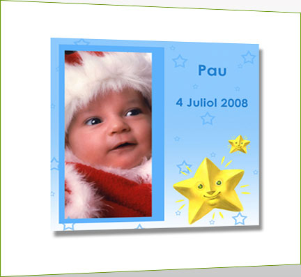 Tarjetas de felicitaciones, bautizo, modelo azul estrellas Tarjetas de felicitaciones, bautizo, modelo azul estrellas