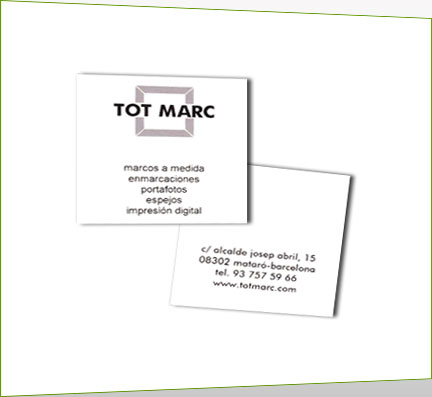 Tarjetas de visita 5,5 x 5,5 cm, 2 caras, 75 unidades Tarjetas de visita 5,5 x 5,5 cm, 2 caras, 75 unidades