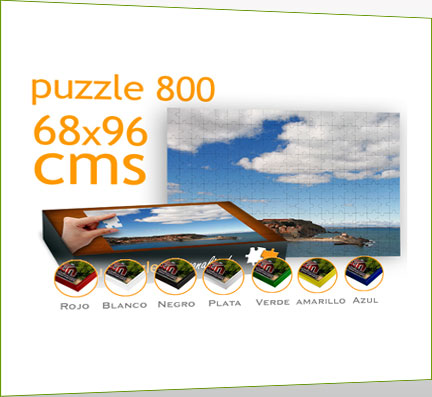Puzzle desmontado con marco de aluminio 800 piezas Puzzle desmontado con marco de aluminio 800 piezas