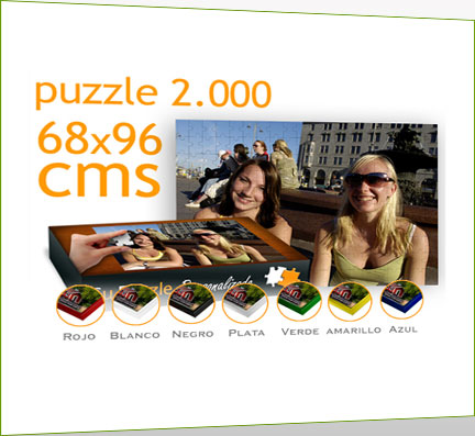 Puzzle montado con marco de aluminio 2000 piezas Puzzle montado con marco de aluminio 2000 piezas