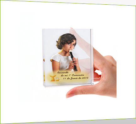 Regalo - Comuniones: Cristal rectangular Regalo - Comuniones: Cristal rectangular
