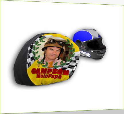 Regalo para Papa, dia del padre - bolsa casco con tu foto Regalo para Papa, dia del padre - bolsa casco con tu foto